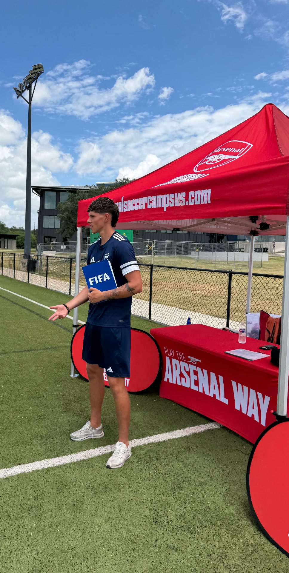 Arsenal Academy USA — waar ik de zomerkampen coördineerde.